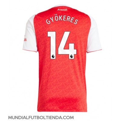 Camiseta Arsenal Viktor Gyokeres #14 Primera Equipación Replica 2025-26 mangas cortas Camiseta Arsenal Viktor Gyokeres #14 Primera Equipación Replica 2025-26 mangas cortas
